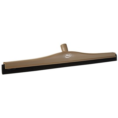 Vikan Hygiene classic Floor Squeegee with Fixed Neck - Brown - Black Cassette - 600mm