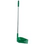 Vikan Hygiene Dust Pan with Upright Aluminum Handle 75cm - Green - angled - 330mm