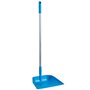 Vikan Hygiene Dust Pan with Upright Aluminum Handle 75cm - Blue - 330mm