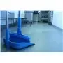 Vikan Hygiene Dust Pan with Upright Aluminum Handle 75cm - Blue - 330mm