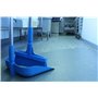 Vikan Hygiene Stofblik met Rechtopstaande Aluminium Steel 75cm - Blauw - 330mm