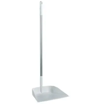 Vikan Hygiene Stofblik met Rechtopstaande Aluminium Steel 75cm - Wit - haaks - 330mm