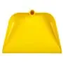 Vikan Hygiene Dust Pan with Upright Aluminum Handle 75cm - Yellow - angled - 330mm