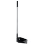 Vikan Hygiene Dust Pan with Upright Aluminum Handle 75cm - Black - angled - 330mm