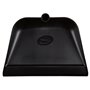 Vikan Hygiene Dust Pan with Upright Aluminum Handle 75cm - Black - angled - 330mm