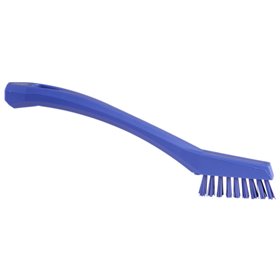 Vikan Hygiene Precision Brush - Purple - Extra Hard Fibers - 205mm