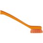 Vikan Hygiene Narrow Brush Long Handle - Orange - Hard Fibers - 420mm