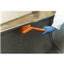 Vikan Hygiene Narrow Brush Long Handle - Orange - Hard Fibers - 420mm