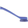 Vikan Hygiene Narrow Brush Long Handle - Purple - Hard Fibers - 420mm