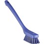 Vikan Hygiene Narrow Brush Long Handle - Purple - Hard Fibers - 420mm