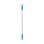 Vikan Hygiene Aluminum Handle - 840mm - Ø22mm - Blue - with Screw Thread