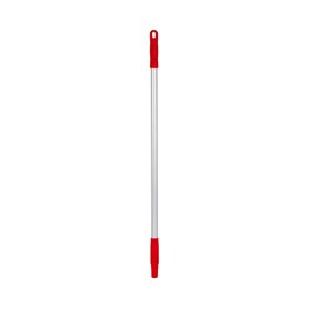 Vikan Hygiene Aluminum Handle - 840mm - Ø22mm - Red - with Screw Thread