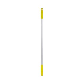 Vikan Hygiene Aluminum Handle - 840mm - Ø22mm - Yellow - with Screw Thread