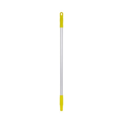 Vikan Hygiene Aluminum Handle - 840mm - Ø22mm - Yellow - with Screw Thread