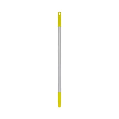 Vikan Hygiene Aluminum Handle - 840mm - Ø22mm - Yellow - with Screw Thread
