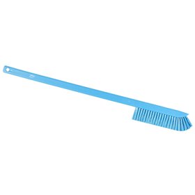 Vikan Hygiene Precision Brush Long Handle - Blue - Medium Fibers - 600mm