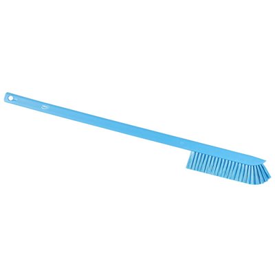 Vikan Hygiene Precision Brush Long Handle - Blue - Medium Fibers - 600mm