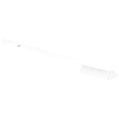 Vikan Hygiene Precision Brush Long Handle - White - Medium Fibers - 600mm