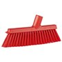 Vikan Hygiene Medium Veger voor Stofblik met Lange Steel - 250 mm - Rood