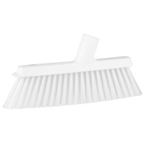 Vikan Hygiene Medium Sweeper for Dustpan with Long Handle - 250 mm - White