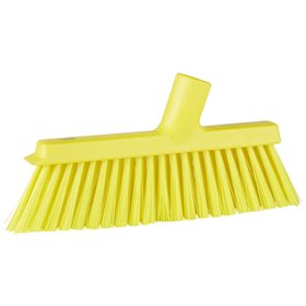 Vikan Hygiene Medium Sweeper for Dustpan with Long Handle - 250 mm - Yellow