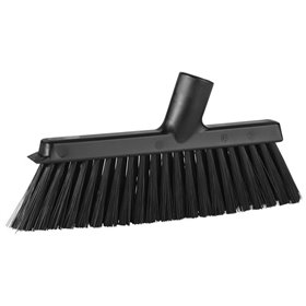 Vikan Hygiene Medium Sweeper for Dustpan with Long Handle - 250 mm - Black