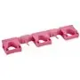 Vikan Hygiene Hi-Flex Hanging System with 3 Rubber Band Clamps and 2 Hooks - Pink - 420mm