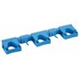 Vikan Hygiene Hi-Flex Ophangsysteem met 3 Rubber Band Klemmen en 2 Haken - Blauw - 420mm