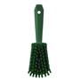 Vikan Hygiene Dish Brush with Short Handle - Green - Soft Fibers - 270mm