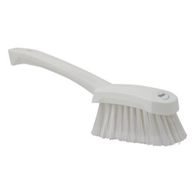 Vikan Hygiene Dish Brush with Short Handle - White - Soft Fibers - 270mm