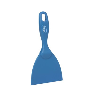 Vikan Hygiene Hand Scraper - Metal Detectable - Blue - Straight - 102mm