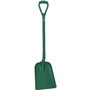 Vikan Hygiene Shovel - Metal detectable - Green - Straight Handle 1,040mm - Blade 327x271mm