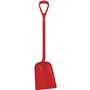 Vikan Hygiene Shovel - Metal detectable - Red - Straight Handle 1,040mm - Blade 327x271mm