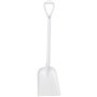 Vikan Hygiene Shovel - Metal detectable - White - Straight Handle 1,040mm - Blade 327x271mm