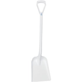 Vikan Hygiene Shovel - Metal detectable - White - Straight Handle 1,040mm - Blade 327x271mm