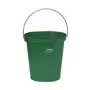 Vikan Hygiene Bucket with Pour Spout - Metal Detectable - Green - Graduation - 12ltr