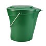 Vikan Hygiene Bucket with Pour Spout - Metal Detectable - Green - Graduation - 12ltr