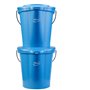 Vikan Hygiene Emmer met Schenktuit - Metaaldetecteerbaar - Blauw - Maatverdeling - 12ltr