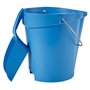 Vikan Hygiene Emmer met Schenktuit - Metaaldetecteerbaar - Blauw - Maatverdeling - 12ltr