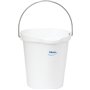 Vikan Hygiene Bucket with Pour Spout - Metal Detectable - White - Graduation - 12ltr