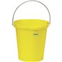 Vikan Hygiene Bucket with Pour Spout - Metal Detectable - Yellow - Graduation - 12ltr