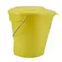 Vikan Hygiene Bucket with Pour Spout - Metal Detectable - Yellow - Graduation - 12ltr