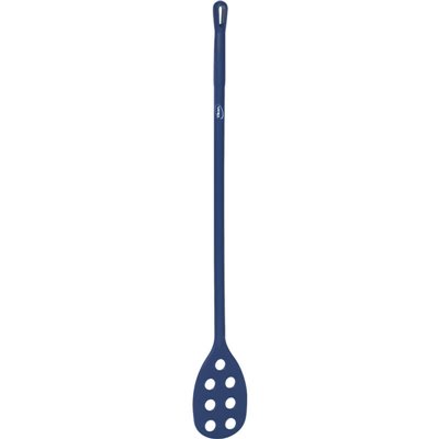 Vikan Hygiene Stirring Spatula with Perforated Blade - Metal Detectable - Blue - Ø31mm - 1200mm