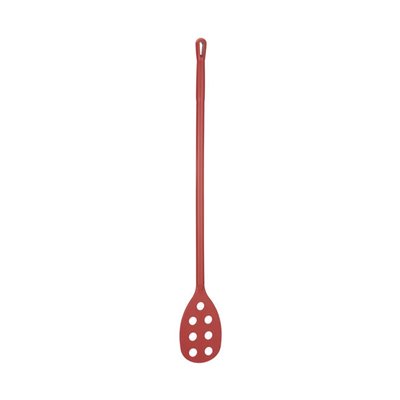 Vikan Hygiene Stirring Spatula with Perforated Blade - Metal Detectable - Red - Ø31mm - 1200mm