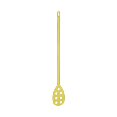 Vikan Hygiene Stirring Spatula with Perforated Blade - Metal Detectable - Yellow - Ø31mm - 1200mm