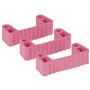 Vikan Hygiene Hi-Flex Parts for Hanging System: 3 Clamps - Pink