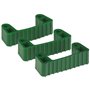 Vikan Hygiene Hi-Flex Parts for Hanging System: 3 Clamps - Green