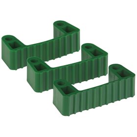 Vikan Hygiene Hi-Flex Parts for Hanging System: 3 Clamps - Green