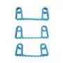 Vikan Hygiene Hi-Flex Parts for Hanging System: 3 Clamps - Blue