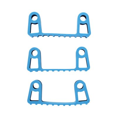 Vikan Hygiene Hi-Flex Parts for Hanging System: 3 Clamps - Blue